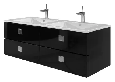 Тумба Botticelli Rimini Rm-130d з умивальником Marlen-1300d Чорний
