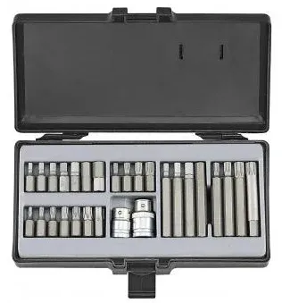 Набор бит 10 мм Spline, HEX, Torx 28 ед. Force (4283)
