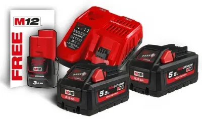 Набор аккумулятор + зарядное устройство M18 HNRG-552 Milwaukee (4933464713)