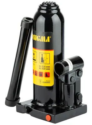 Домкрат гідравлічний пляшковий одноштоковий 5т Sigma 6101051