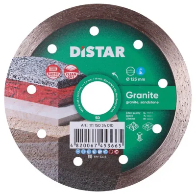 Круг алмазный отрезной 1A1R 125 Granite Distar 11115034010