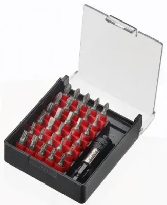 Набор бит 1/4" L25мм PH, PZ, SL, HEX, Torx 31 ед. Force (2313)