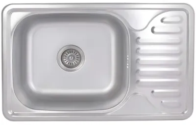 Кухонна мийка Brinex 6642 (satin) 0,8 мм