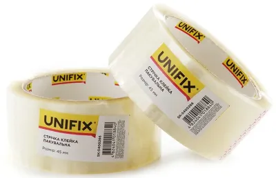 Стрічка клейка пакувальна 200 м 45 мм 38 мкм Unifix (SK-5400266)