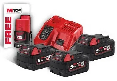 Набор аккумулятор + зарядное устройство M18 NRG-503 Milwaukee (4933451423)
