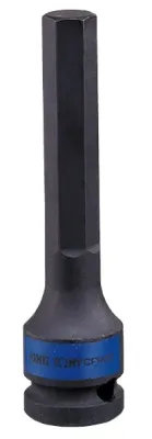 Бита торцевая ударная King Tony 1/2" L100мм HEX H5 (406505M)