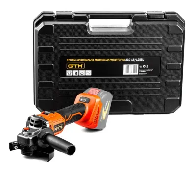 Акумуляторна болгарка GTM AGC18/125BL (каркас)