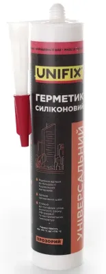 Герметик силиконовый универсальный 280 мл Unifix Прозрачный (951261)