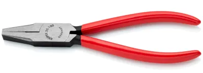 Плоскогубцы с гладкими губками Knipex L=180 мм (20 01 180)