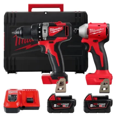 Набор Milwaukee M18 BLPP2A3-502X: дрель + шуруповерт