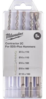 Набор буров по бетону SDS-PLUS CONTRACTOR Milwaukee Ø 5.0 - 10.0 мм (5 шт.) (4932471242)