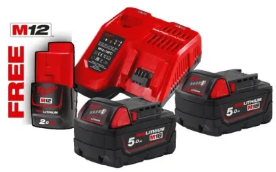 Набор аккумулятор + зарядное устройство M18 NRG-502 Milwaukee (4933459217)