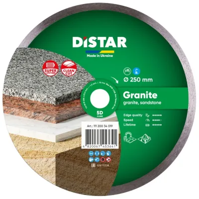 Круг алмазный отрезной 1A1R 250 Granite Distar 11120034019
