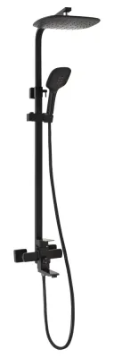 Душова система Lidz Kubis 1030 на три споживачі (з виливом) (k35) LDKUB1030BLA35724 Black