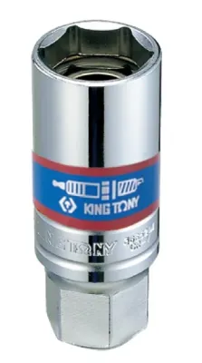 Головка свечная 3/8" 20,8мм 6-ти гранная с магнитным фиксатором King Tony (366521)