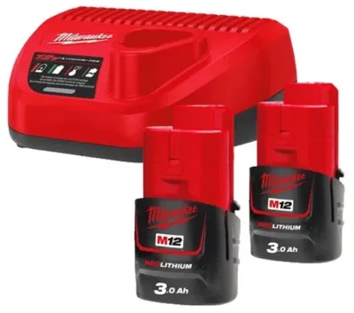 Набор аккумулятор + зарядное устройство M12 NRG-302 Milwaukee (4933451902)