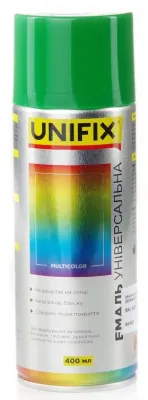 Эмаль акриловая универсальная RAL 6029 Зеленый мятный глянец 400мл Unifix (941022)
