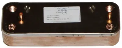 20490089 Вторичный теплообменник на газовый котел Baxi (16 пластин)