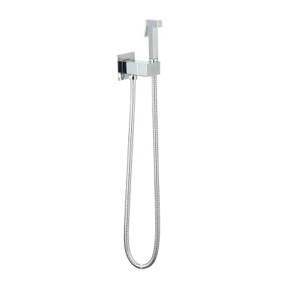 Набір для гігієнічного душу зі змішувачем Qtap Inspai-Varius V00440701 Хром