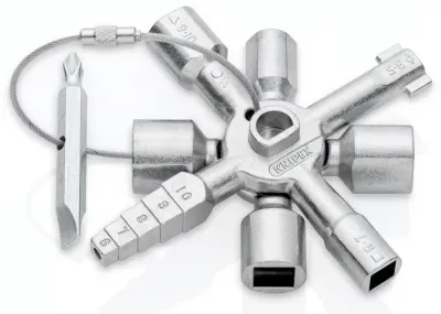 Ключ для електрошаф і систем замикання TwinKey® Knipex 00 11 01