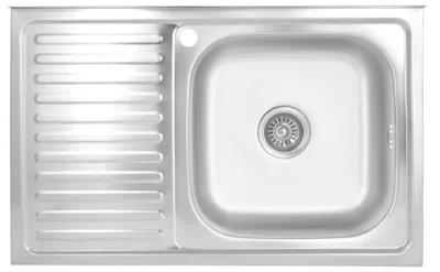 Кухонна мийка Brinex 5080-R (satin) 0,6 мм
