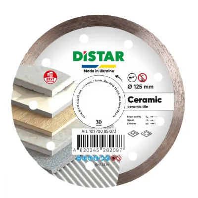 Круг алмазный отрезной 1A1R 125 Ceramic Distar 10170085073