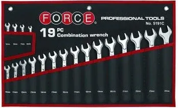 Набор ключей комбинированных 6-24 мм 19 шт. Force (5191C)