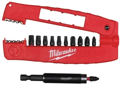 Набор бит с магнитным держателем Milwaukee 12 ед. (4932430910)