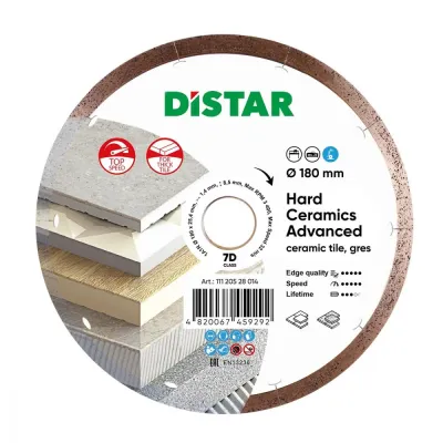 Круг алмазный отрезной 1A1R 180 Hard Ceramics Advanced Distar 11120528014