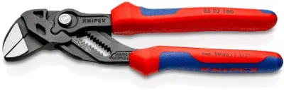 Переставные клещи и гаечный ключ в одном 1 1/2" (0-40мм) L=180мм Knipex (86 02 180)