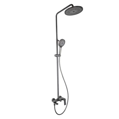Душова система Qtap Slavonice QTSLA111GMB45910 Gunmetal Black PVD