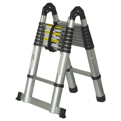 Драбина телескопічна 2×8 сходинок 5.0м FLORA