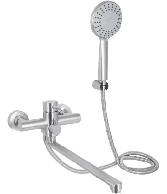 Змішувач для ванни Lidz Aria 005 Nickel (k35)