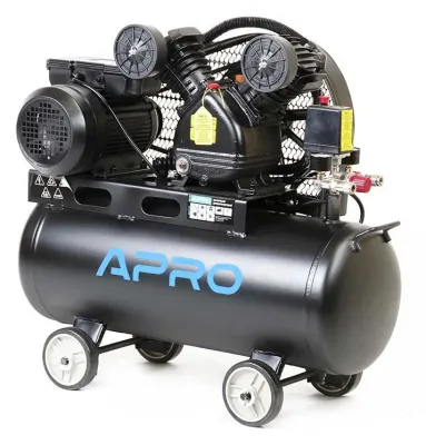 Компресор двоциліндровий пасовий Apro 2.2кВт 402л/хв 50л (850181)