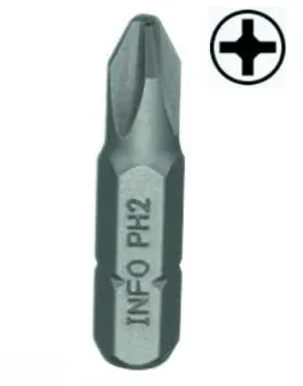 Біта 1/4" L30мм PH0 INFO (921300 I)