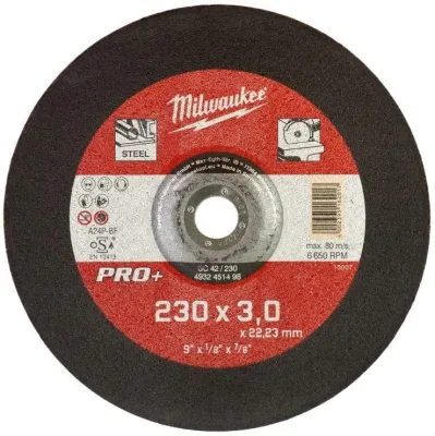 Диск отрезной по металлу Milwaukee SC 42/230х3 PRO+ (4932451498)