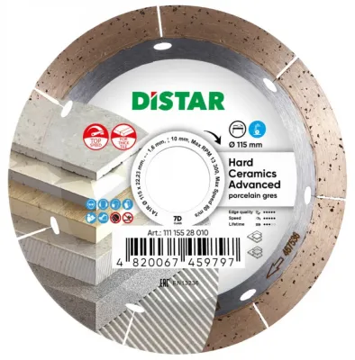 Круг алмазный отрезной 1A1R 115 Hard Сeramics Advanced Distar 11115528010