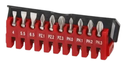 Набор бит 1/4" L25мм PH, PZ, SL 10 ед. Force (21010)