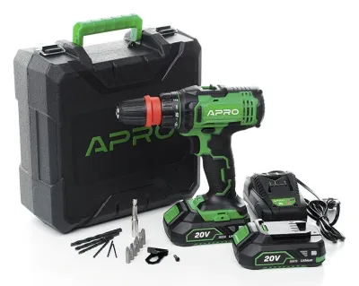 Дриль-шурупокрут акумуляторний Apro 20DC (895031)