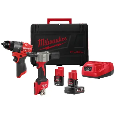 Набор аккумуляторных инструментов Milwaukee M12 FPP2D2-422X