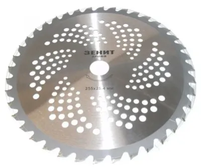 Диск для триммера 255х25,4мм 40 TCT Light Зенит (40103255)