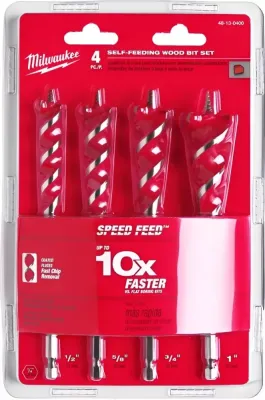 Набор сверл по дереву Speed Feed Milwaukee Ø 13.0 - 25.0 мм (4 шт.) (4932479477)