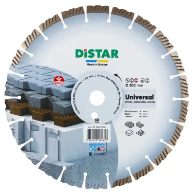 Круг алмазный отрезной 1A1RSS 300 Universal Distar 10170429042