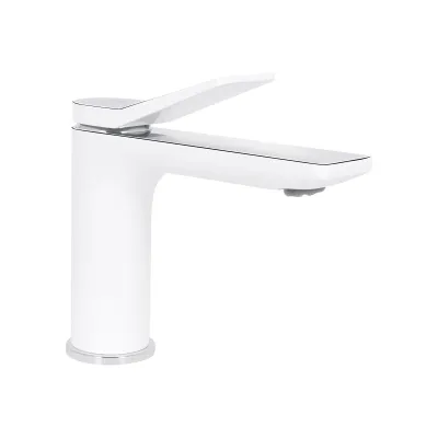 Смеситель для раковины Qtap Presto 270 Хром / Белый