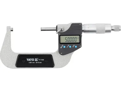 Микрометр 50-75 мм с цифровым дисплеем Yato YT-72308