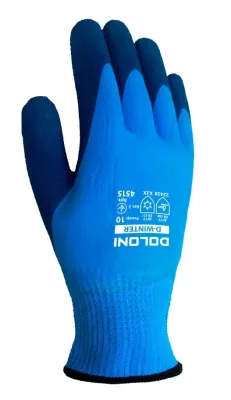 Рукавички Doloni D-WINTER 4515 утеплені повний латекс Р10