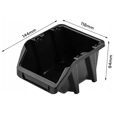 Лоток Kistenberg Binner Short 144x118x84мм черный (KBIS15-S411)