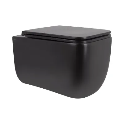 Унітаз підвісний Qtap Gemini QT2533076EUQMB Чорний (Soft-close)
