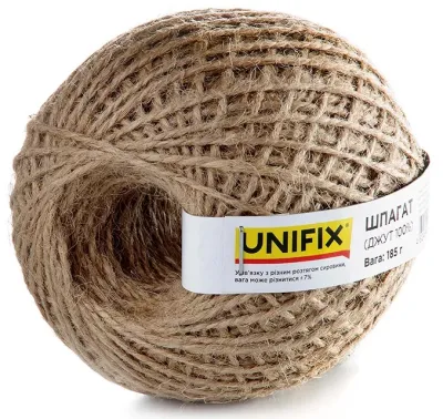Шпагат (джут 100%) клубок 185г Unifix (699650)