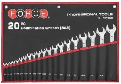 Набор ключей комбинированных дюймовых 5/32"-1" 20 шт. Force (5209SC)